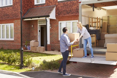 Planning house removals in Debeauvoirtown with boxes and moving supplies