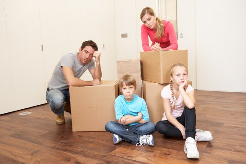 Removal team loading furniture for a short-distance move