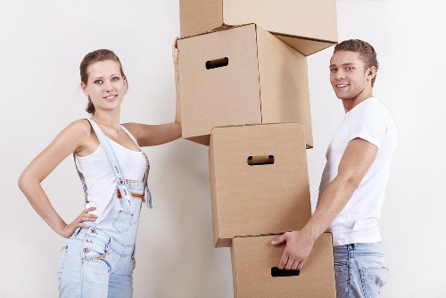 Packed household items ready for storage in Debeauvoirtown